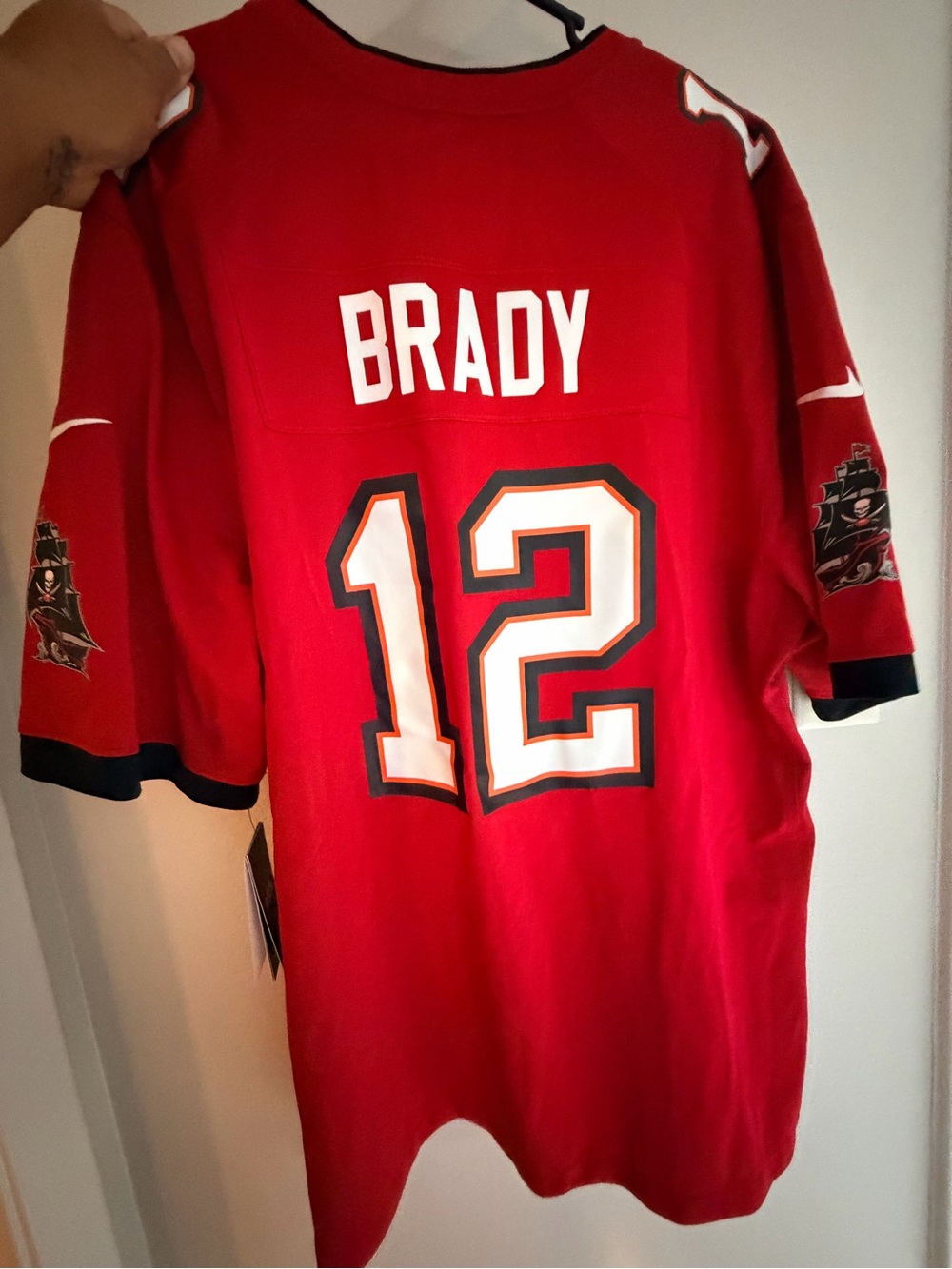 NFLPA  Red Brady #12 Football Jersey